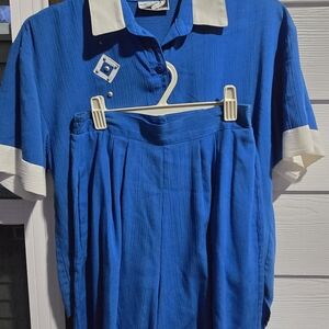 Vintage Rebecca Stessens Outfit Blue.